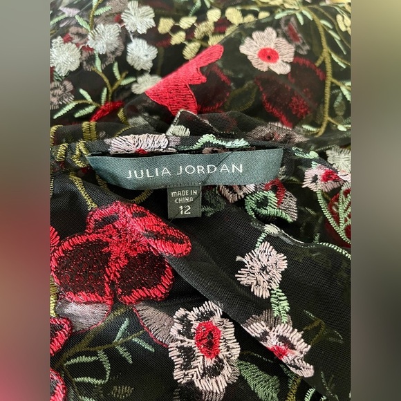 Julia Jordan | Floral Overlay Belted Jacket | Embroidery | Women’s 12 - Picture 9 of 9